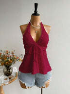 Rusttydustty Women's Backless Casual Vacation Bohemian Style Beach, Suitable For Valentine's Day, New Year, Party, Easter, Hawaiian Music Festival, Tropical Holiday