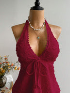 Rusttydustty Women's Backless Casual Vacation Bohemian Style Beach, Suitable For Valentine's Day, New Year, Party, Easter, Hawaiian Music Festival, Tropical Holiday