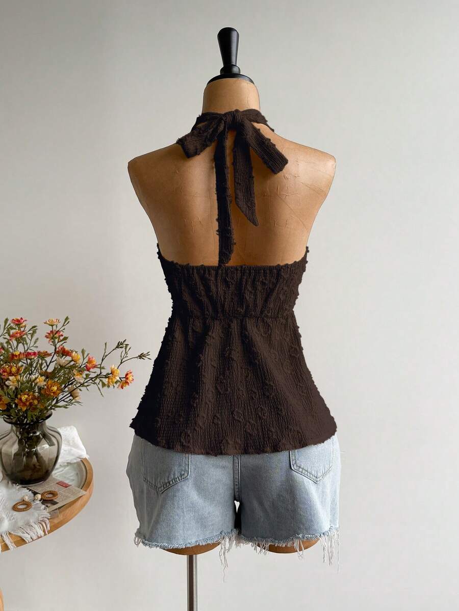 Rusttydustty Women's Backless Casual Vacation Bohemian Style Beach, Suitable For Valentine's Day, New Year, Party, Easter, Hawaiian Music Festival, Tropical Holiday