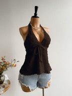 Rusttydustty Women's Backless Casual Vacation Bohemian Style Beach, Suitable For Valentine's Day, New Year, Party, Easter, Hawaiian Music Festival, Tropical Holiday