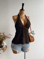 Rusttydustty Women's Backless Casual Vacation Bohemian Style Beach, Suitable For Valentine's Day, New Year, Party, Easter, Hawaiian Music Festival, Tropical Holiday