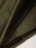 Sweetra Vintage Italian Style Maillard Color Pleated Bodycon Skirt, Sexy & Alluring For Autumn/Winter