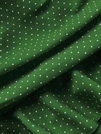 Elamini Women's Fashion Pleated Layered Decor Sweet Design Charming Polka Dot Ruffle Hem Vacation Style Skirt