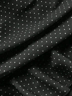 Elamini Women's Fashion Pleated Layered Decor Sweet Design Charming Polka Dot Ruffle Hem Vacation Style Skirt