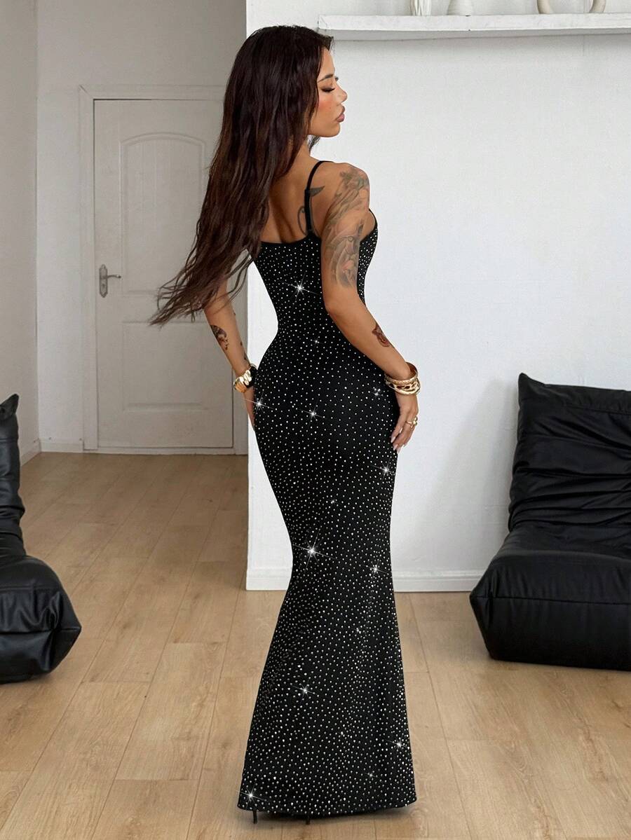 Coolane Women's Spring And Summer For Festival Coquette Daily Wear Going Out Date Night Stretchy Long Dress, Built-In Bra