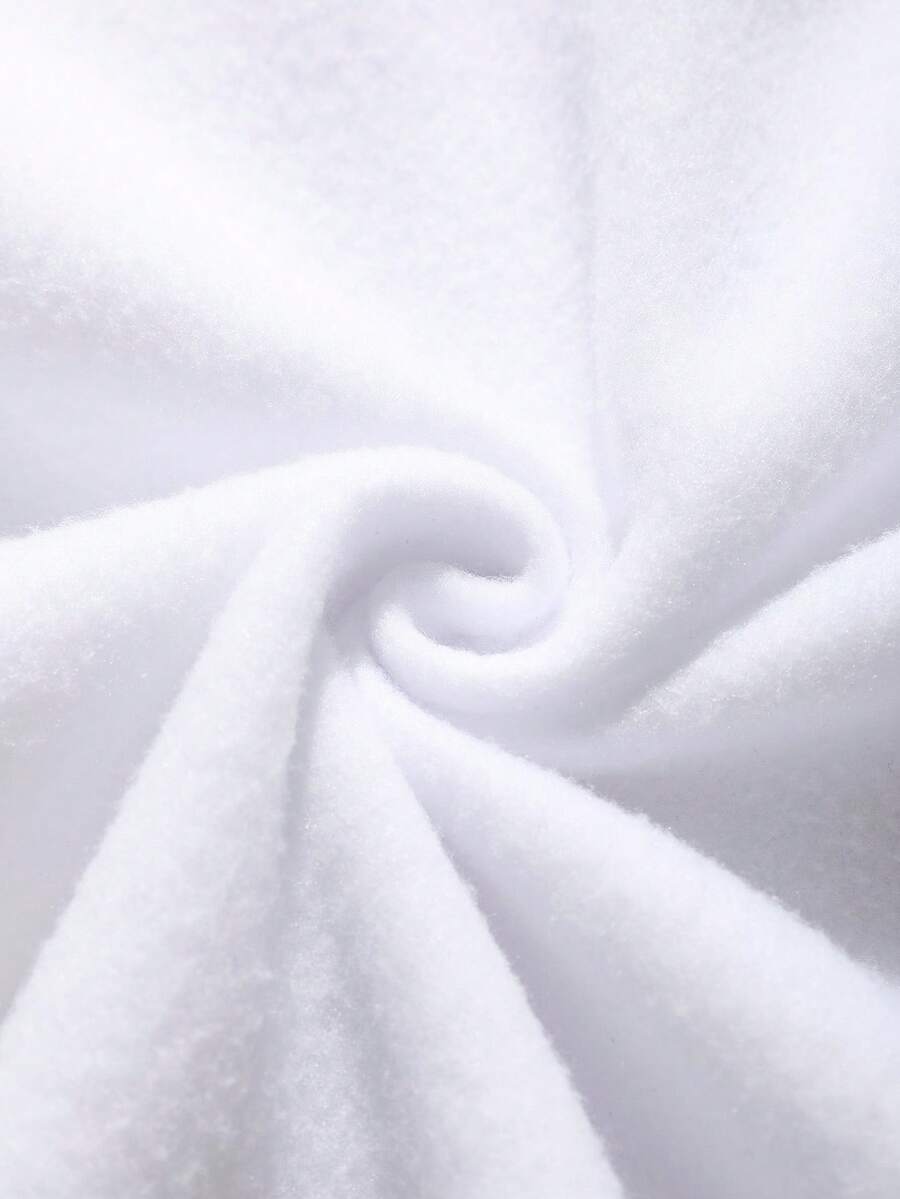 Lalippa Casual Versatile Embroidered Detail Half-Zip Collar Sweatshirt, Christmas
