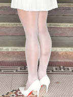 1 Pair Plus Size Women's Shiny Sexy Pantyhose, Comfortable