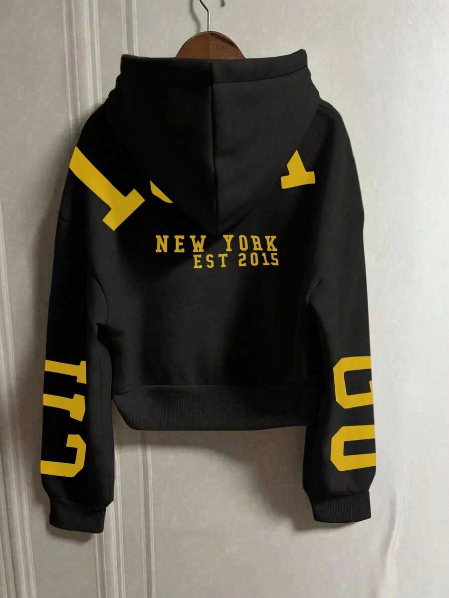 INAWLY Hooded Thermal Lined Sweatshirt, Autumn/Winter Short Loose Jacket,Ladies Spring/Fall Casual Pocket,Zipper Three Quarter Length Sleeve Hooded Oversized Regular Apricot Drop Shoulder Zip Up Women Hoodies,Three Quarter Sleeve Tops Graduation,Back To School Outfits,Graduation,Teacher Outfits For Women,Back To School Pullover