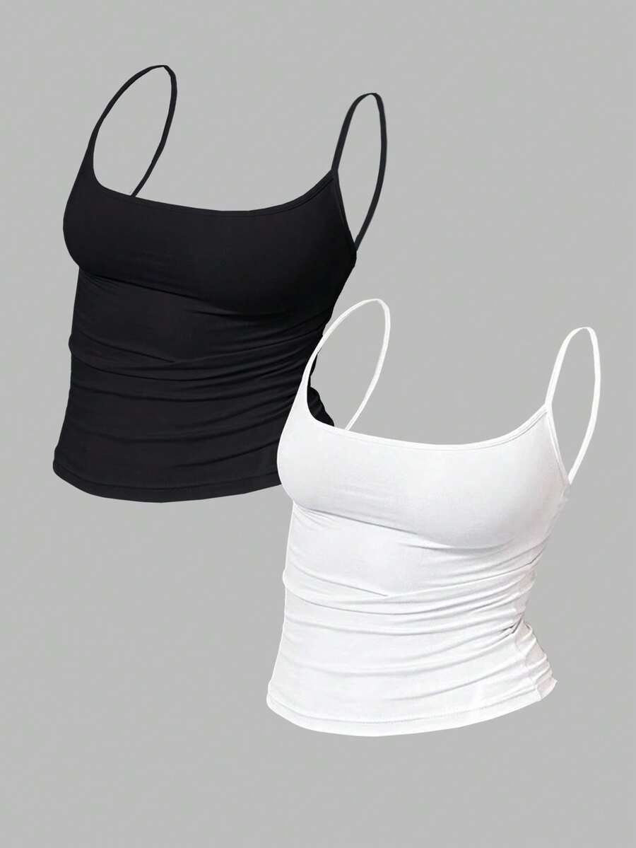 Zyxie Women's Casual Versatile Solid Color Slim Fit Camisole