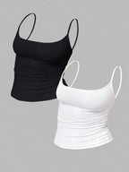 Zyxie Women's Casual Versatile Solid Color Slim Fit Camisole