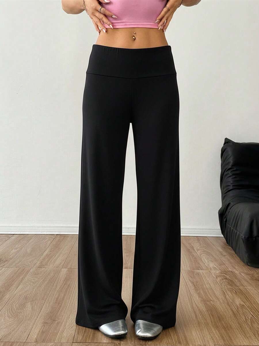 CovetEZ Women's Striped Straight Leg Loose Casual Versatile Pants Women Wide Leg Pants