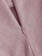 Sweetra Vintage Italian Style Maillard Color Pleated Bodycon Skirt, Sexy & Alluring For Autumn/Winter