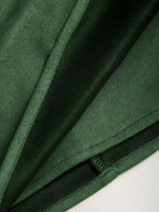Sweetra Vintage Italian Style Maillard Color Pleated Bodycon Skirt, Sexy & Alluring For Autumn/Winter