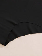 Aofeiqike 6pcs High Waist Plus Size Women Briefs, Sexy Seamless Breathable Ice Silk Panties, Comfortable Soft Hipster Underwear