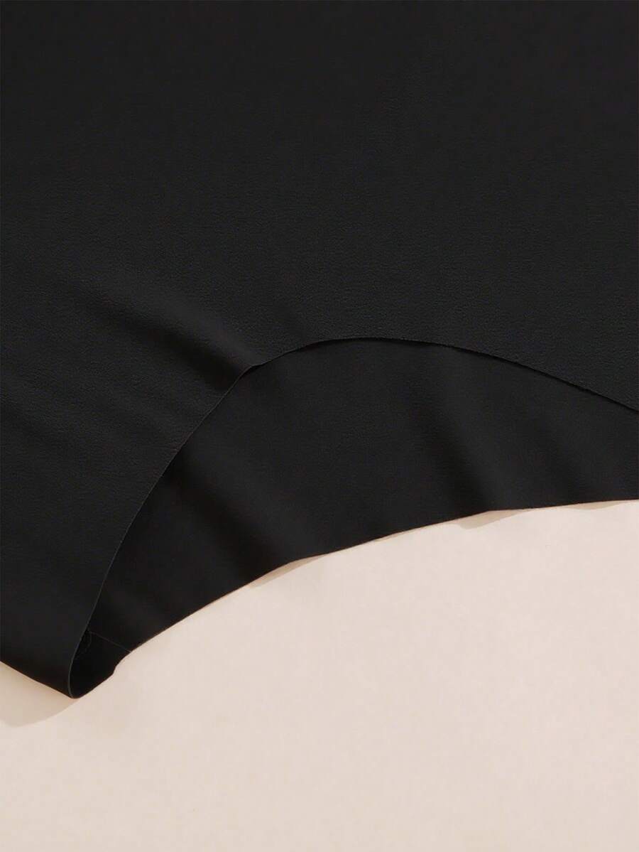 Aofeiqike 6pcs High Waist Plus Size Women Briefs, Sexy Seamless Breathable Ice Silk Panties, Comfortable Soft Hipster Underwear