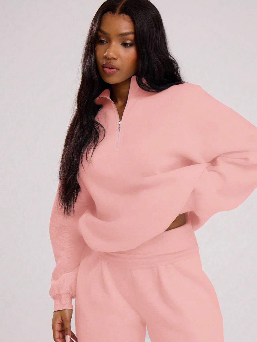 MUSERA Quarter Zip Oversized Sweatshirt Casual, Airport Graduation, Back To School, Teacher, Winter Carnival Vacation