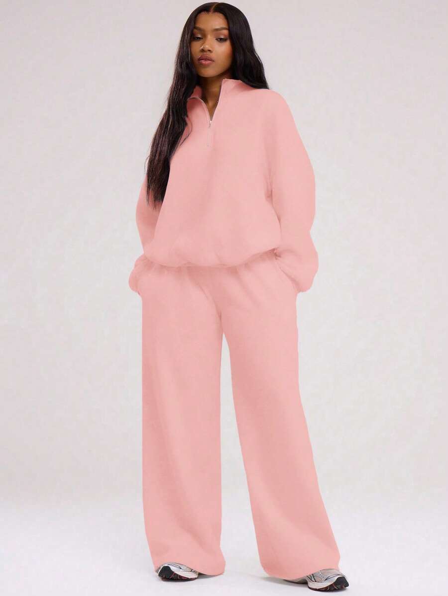 MUSERA Quarter Zip Oversized Sweatshirt Casual, Airport Graduation, Back To School, Teacher, Winter Carnival Vacation