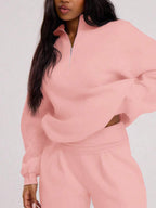 MUSERA Quarter Zip Oversized Sweatshirt Casual, Airport Graduation, Back To School, Teacher, Winter Carnival Vacation