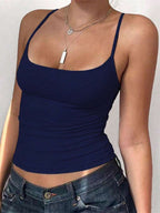 Zyxie Women's Casual Versatile Solid Color Slim Fit Camisole