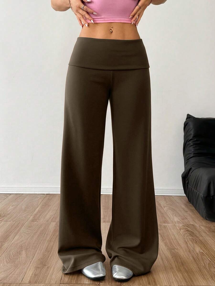 CovetEZ Women's Striped Straight Leg Loose Casual Versatile Pants Women Wide Leg Pants