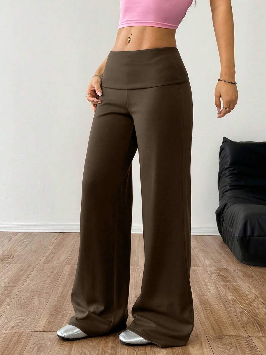 CovetEZ Women's Striped Straight Leg Loose Casual Versatile Pants Women Wide Leg Pants