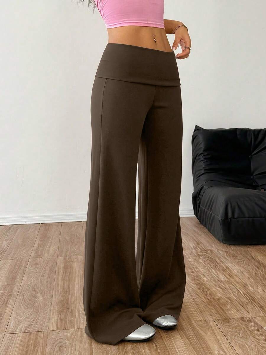 CovetEZ Women's Striped Straight Leg Loose Casual Versatile Pants Women Wide Leg Pants