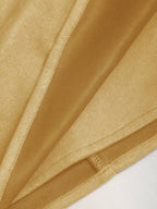 Sweetra Vintage Italian Style Maillard Color Pleated Bodycon Skirt, Sexy & Alluring For Autumn/Winter