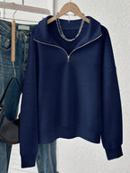 Lalippa Women's Loose Split Zip-Up Hoodie,Graduation,Teacher,Back To School Pullover Fall