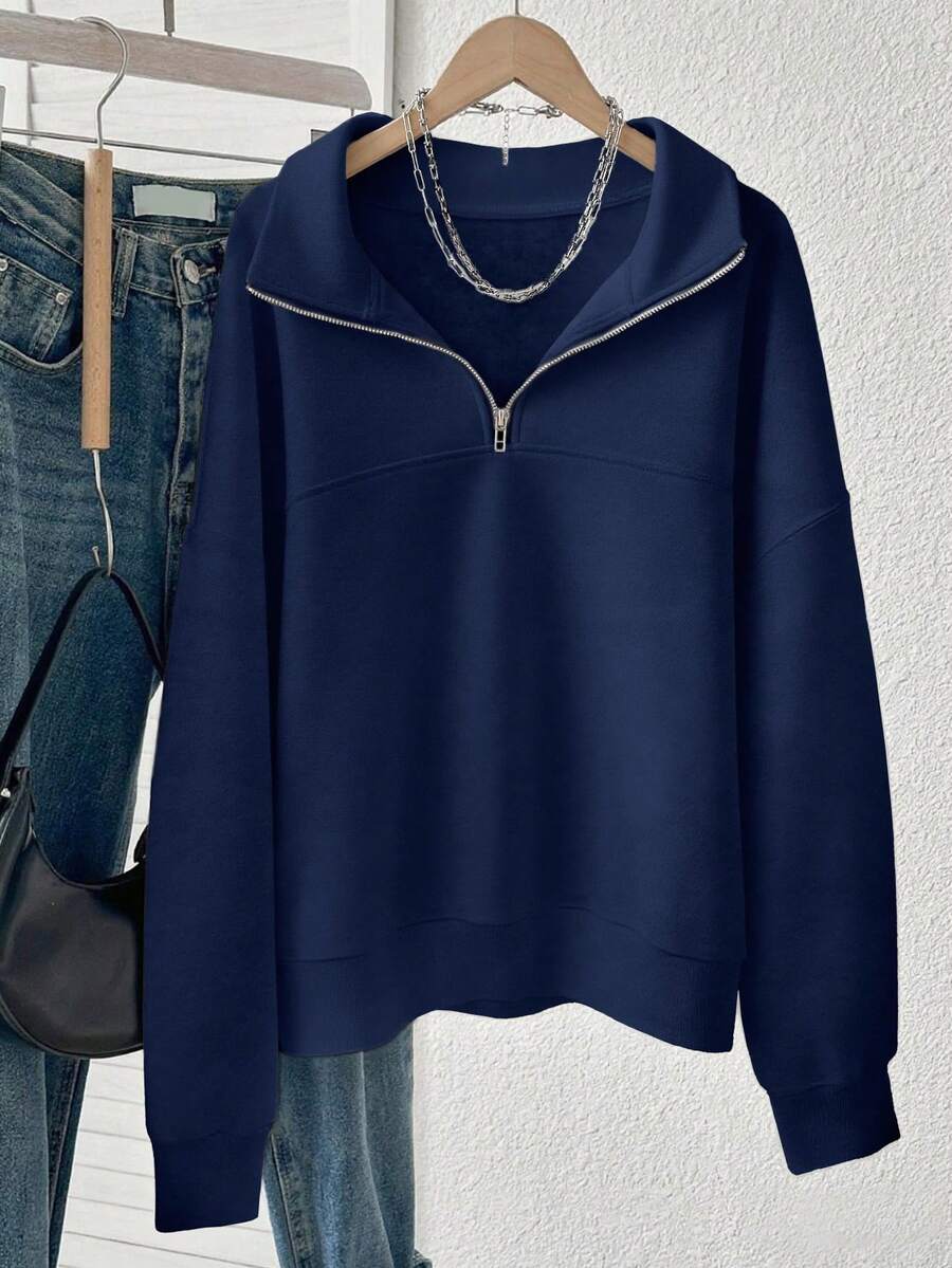 Lalippa Women's Loose Split Zip-Up Hoodie,Graduation,Teacher,Back To School Pullover Fall