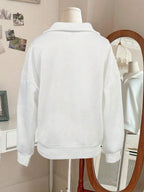 Lalippa Women's Loose Split Zip-Up Hoodie,Graduation,Teacher,Back To School Pullover Fall