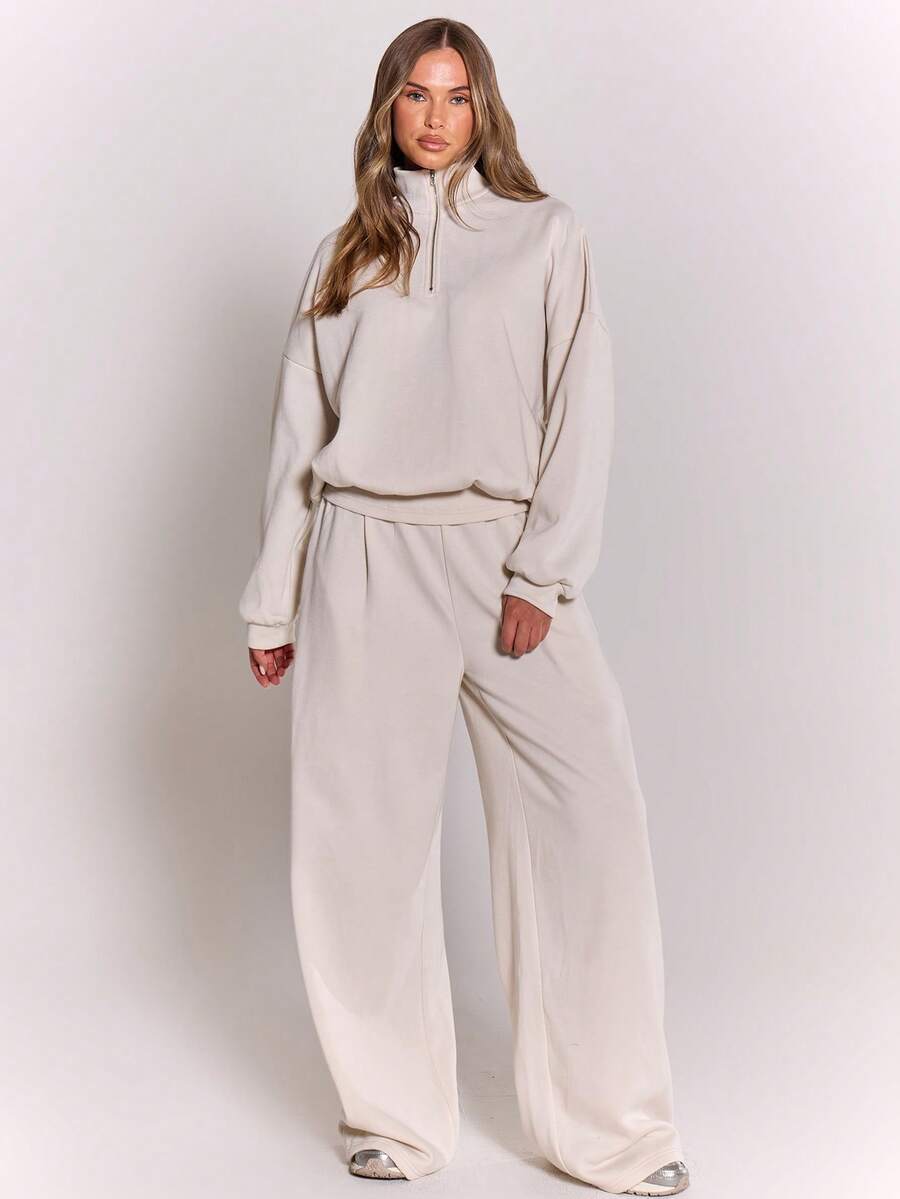 MUSERA Quarter Zip Oversized Sweatshirt Casual, Airport Graduation, Back To School, Teacher, Winter Carnival Vacation