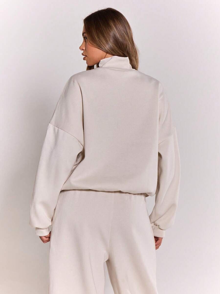 MUSERA Quarter Zip Oversized Sweatshirt Casual, Airport Graduation, Back To School, Teacher, Winter Carnival Vacation