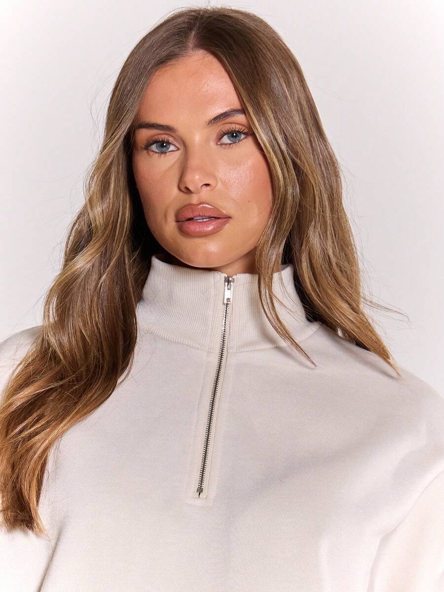 MUSERA Quarter Zip Oversized Sweatshirt Casual, Airport Graduation, Back To School, Teacher, Winter Carnival Vacation
