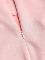 Sweetra Vintage Italian Style Maillard Color Pleated Bodycon Skirt, Sexy & Alluring For Autumn/Winter