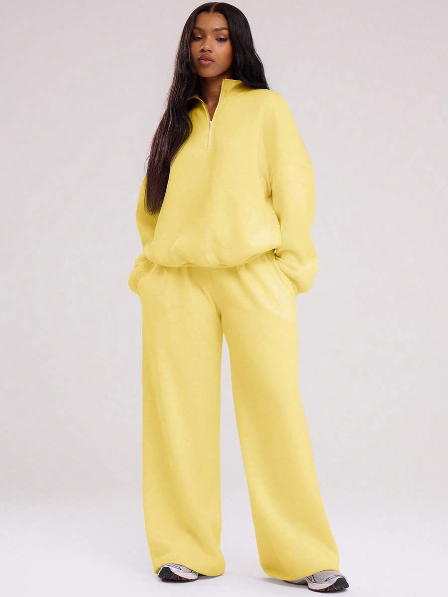 MUSERA Quarter Zip Oversized Sweatshirt Casual, Airport Graduation, Back To School, Teacher, Winter Carnival Vacation