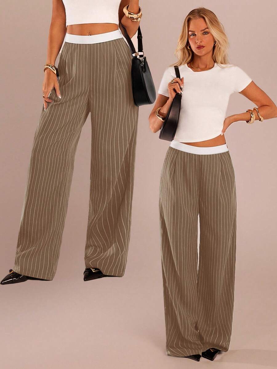 SHEIN Forever 21 Spring&Summer Women Romantic Pants For Prom/Formal/Birthday/90s/Business Casual Woman/Elegant/Western Wear/Going Out/Fashion/Casual/Y2k/Club/Office /Cocktail/Vintage/Bodycon/Rave Festival/Funny/Classy/Old Money/Streetwear/Vacation/Country Concert/Work /Modest/Spring Break/Bachelorette/Concert/Baddie/Basic/Graduation/Low Rise/Baggy/Straight Leg/Wide Leg/Grey Pants