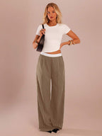 SHEIN Forever 21 Spring&Summer Women Romantic Pants For Prom/Formal/Birthday/90s/Business Casual Woman/Elegant/Western Wear/Going Out/Fashion/Casual/Y2k/Club/Office /Cocktail/Vintage/Bodycon/Rave Festival/Funny/Classy/Old Money/Streetwear/Vacation/Country Concert/Work /Modest/Spring Break/Bachelorette/Concert/Baddie/Basic/Graduation/Low Rise/Baggy/Straight Leg/Wide Leg/Grey Pants