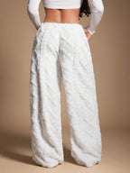 SHEIN SXY Women's Comfortable Casual Simple Low Waist Drawstring Wide Leg Pants Striped Pants Set Comfy Pants Set Women Lounge Pants Set