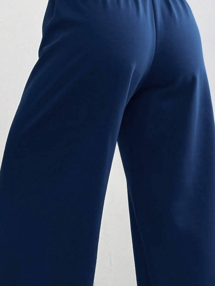 CovetEZ Women's Casual Loose Solid Color Drawstring Waist Sweatpants Wide Leg Sweatpants Graduation,Back To School Outfits,Graduation,Teacher Outfits For Women,Back To School