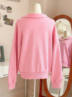 Lalippa Women's Loose Split Zip-Up Hoodie,Graduation,Teacher,Back To School Pullover Fall