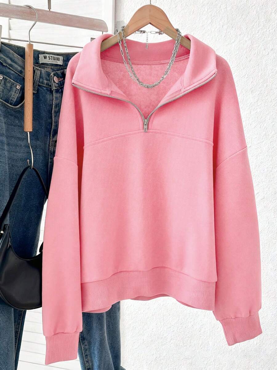 Lalippa Women's Loose Split Zip-Up Hoodie,Graduation,Teacher,Back To School Pullover Fall