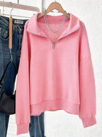 Lalippa Women's Loose Split Zip-Up Hoodie,Graduation,Teacher,Back To School Pullover Fall