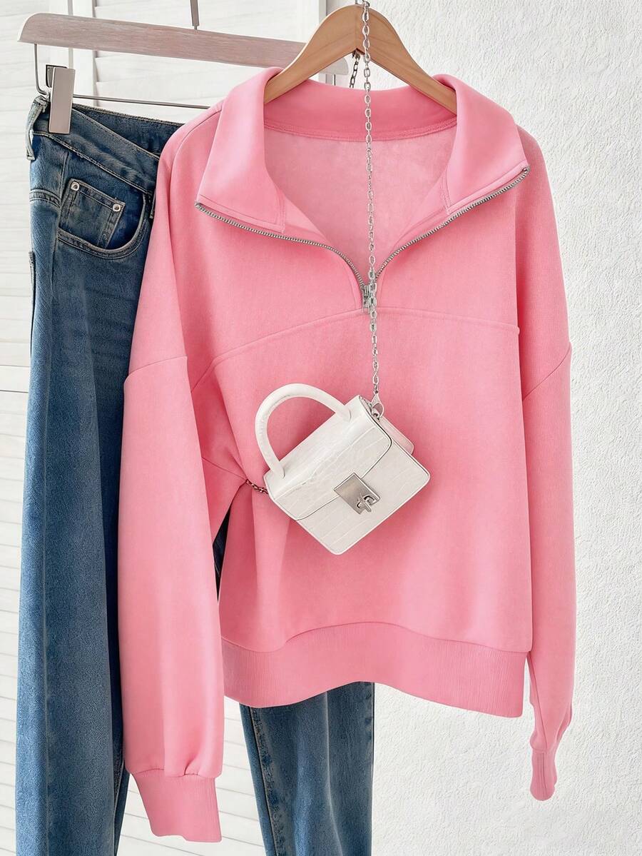 Lalippa Women's Loose Split Zip-Up Hoodie,Graduation,Teacher,Back To School Pullover Fall