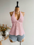 Rusttydustty Women's Backless Casual Vacation Bohemian Style Beach, Suitable For Valentine's Day, New Year, Party, Easter, Hawaiian Music Festival, Tropical Holiday