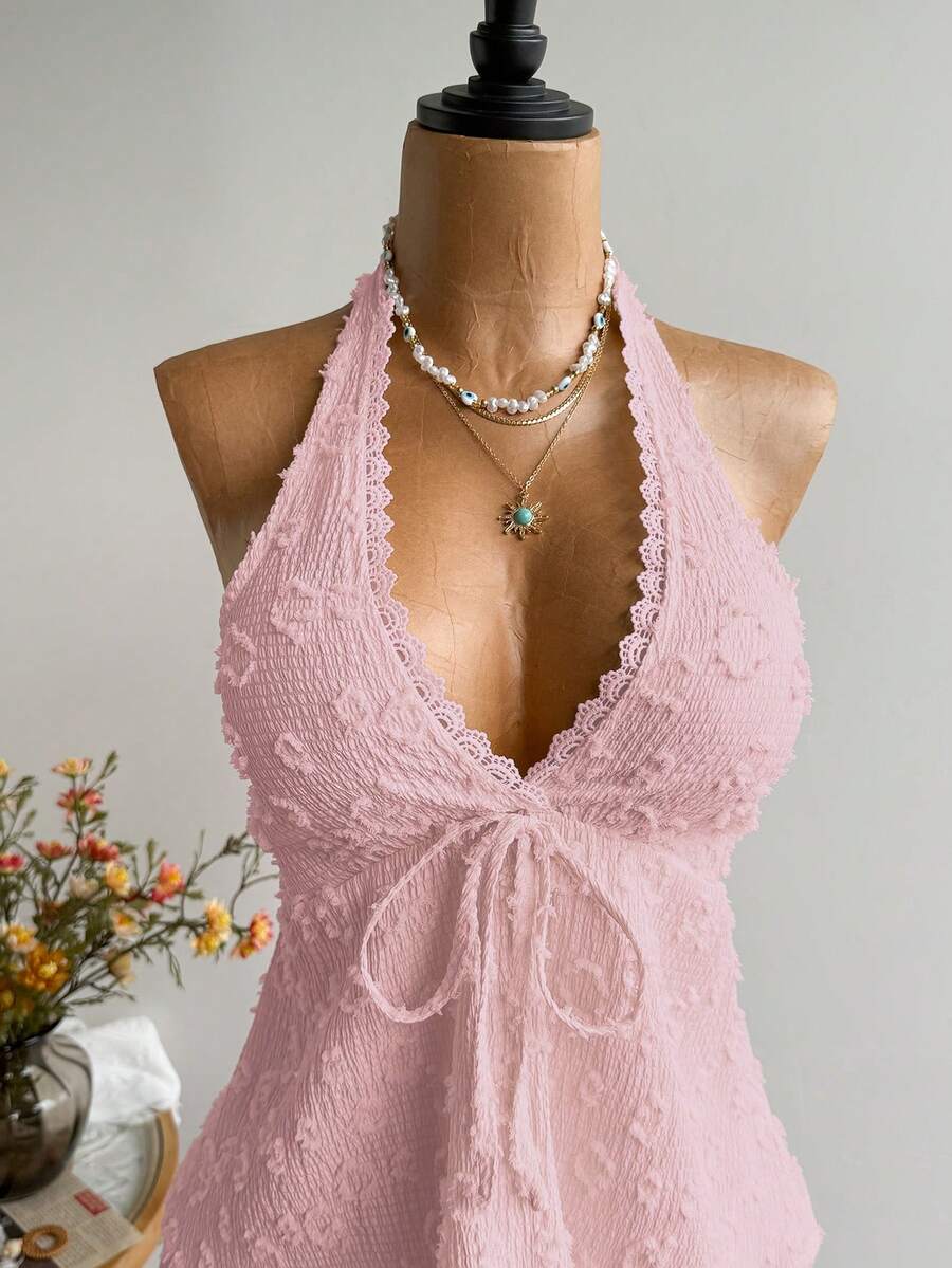 Rusttydustty Women's Backless Casual Vacation Bohemian Style Beach, Suitable For Valentine's Day, New Year, Party, Easter, Hawaiian Music Festival, Tropical Holiday