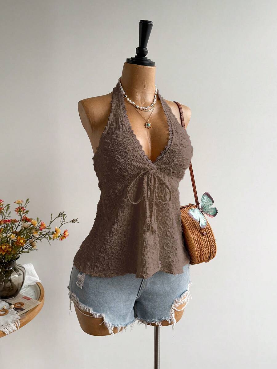 Rusttydustty Women's Backless Casual Vacation Bohemian Style Beach, Suitable For Valentine's Day, New Year, Party, Easter, Hawaiian Music Festival, Tropical Holiday