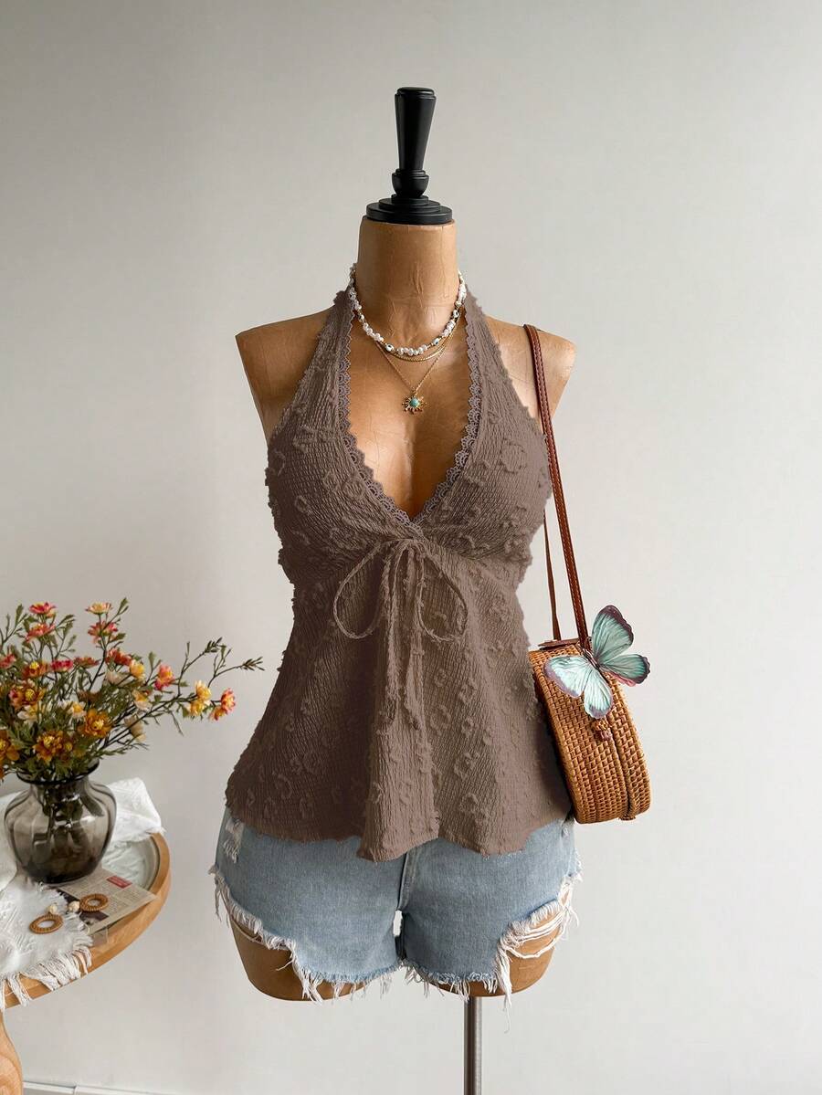 Rusttydustty Women's Backless Casual Vacation Bohemian Style Beach, Suitable For Valentine's Day, New Year, Party, Easter, Hawaiian Music Festival, Tropical Holiday