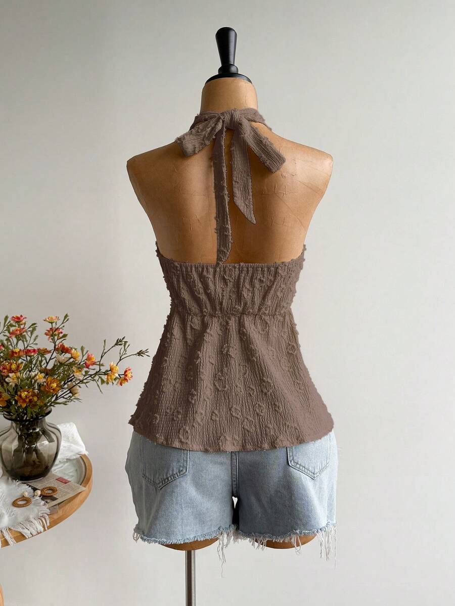 Rusttydustty Women's Backless Casual Vacation Bohemian Style Beach, Suitable For Valentine's Day, New Year, Party, Easter, Hawaiian Music Festival, Tropical Holiday