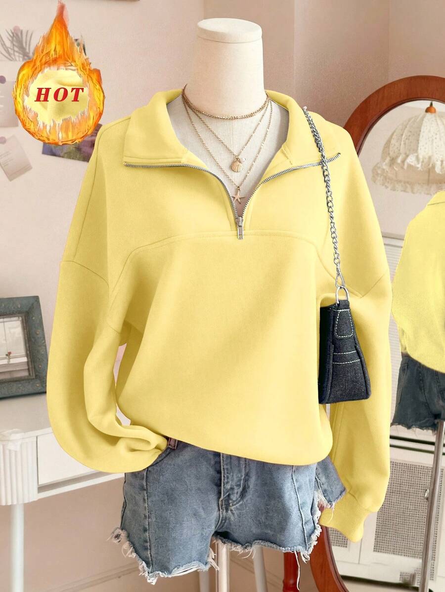 Lalippa Women's Loose Split Zip-Up Hoodie,Graduation,Teacher,Back To School Pullover Fall