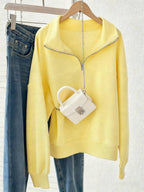 Lalippa Women's Loose Split Zip-Up Hoodie,Graduation,Teacher,Back To School Pullover Fall